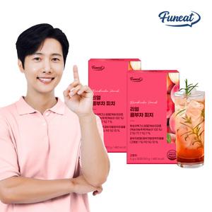 퍼니트 리얼 콤부차 피치 30포 x 2박스 / 스코비 분말 당류제로 탄산