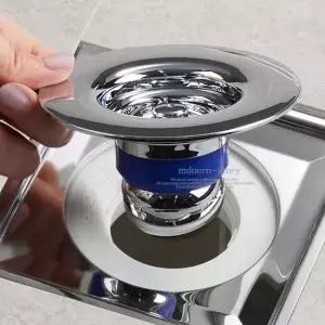 화장실 하수구트랩 베란다 하수구 냄새 제거 악취 차단 덮개 캡 50mm 우수관 세탁기 배수구트랩