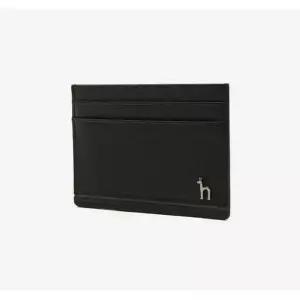 [헤지스](광주신세계)[HAZZYS ACC][PIQUE] 블랙 솔리드 가죽 퍼피로고 라인 카드홀더 HJHO5F153BK