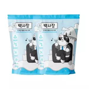 백사장 가성비 고양이모래 무향 벤토나이트 6kg x 2개