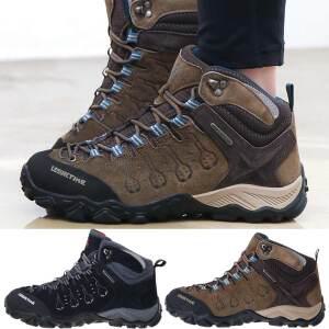 레오파드 남성 여성 하이탑 가죽 방수 등산화 트레킹화 운동화 워킹화 신발