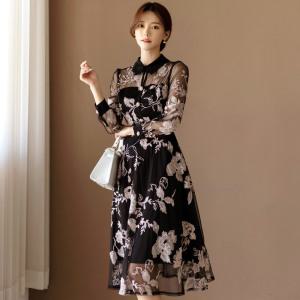 [시크라인] 리스고 자수 원피스