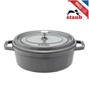 [롯데백화점]스타우브 타원형 주물냄비 27cm 그레이 (ST102718)