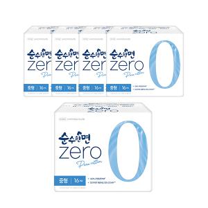 순수한면 제로 날개형, 중형, 16매, 5개