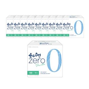 순수한면 제로 날개형, 대형, 14매, 10개