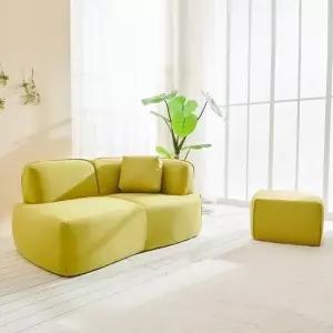 벤우즈 발수 패브릭 2인용 소파+스툴 DF921857