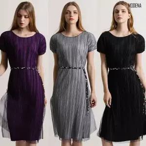 [품절특가80%]G.모데나 썸머 플리츠 시스루 원피스 3종 택1