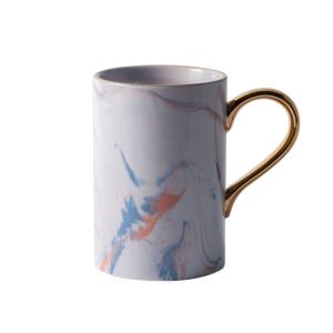 까사무띠 마블 골드핸들 림-바이올렛머그, 450ml, 1개