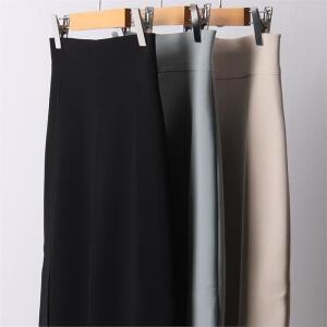 스판 옆트임 H 롱스커트 302I671S 빅사이즈 여성