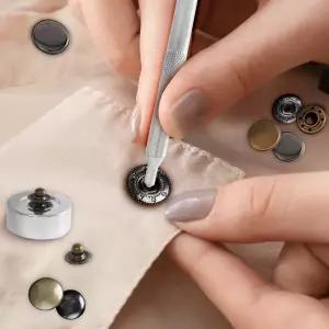 리벨리 똑딱이 단추 스프링도트 셀프수선 단추세트 스냅단추 의류수선 30세트 3컬러 DIY