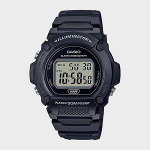 CASIO 카시오 W-219H-1A 남성 학생 군인시계 스포츠시계