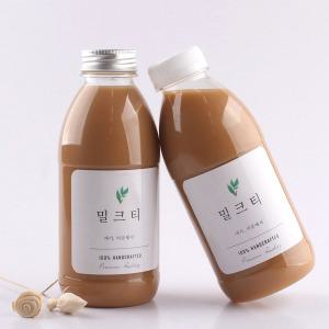 PET 밀크티 500ml 100개 밀크티병 더치병 더치용기 주스병 음료병 페트병 플라스틱병 공병 더치커피병