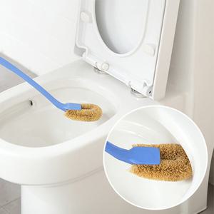 스리랑카 천연 야자수 변기 세척 청소 화장실 솔 브러쉬 화이트
