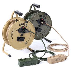 세이퍼 캡형 15m 2구 차단기 릴선 전기 리드선 전기선 작업선 연장선 전선릴