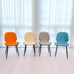 카미코코 PU 가죽 컬러 인테리어 의자 철제 식탁 카페