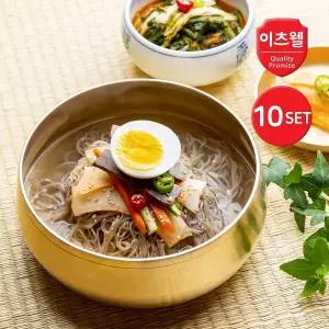 CJ프레시웨이 이츠웰 맛있는 냉면 10인분 (면 200g 10개 + 육수 300g 10개)