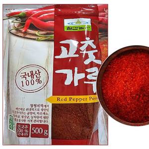 칠갑농산 고춧가루 500g 100% 국산 고추 2개