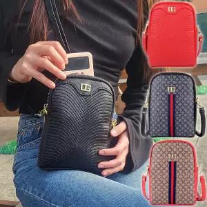 여자 미니 크로스백 핸드폰가방 데일리 가죽 숄더백 휴대폰 카드지갑 보조 수납 미니백