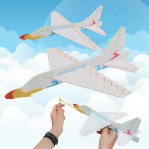 2000 DIY 무지 배틀글라이더(1p) 종이 조립 비행기