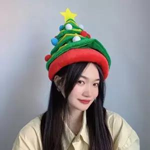 [도토로][도토로]크리스마스 초록 트리모자 연말 홈파티 산타 꼬깔모자