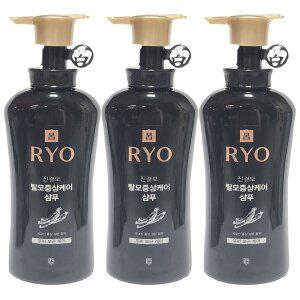 려 진결모 탈모증상케어 샴푸 두피모근케어 490ml x3개