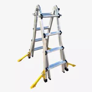 일반 LS-4단 사다리 HSN-L1023 미니 아웃트리거 부착 A형 H형 알루미늄 다목적 사다리