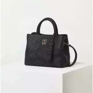 [갤러리아] DCBA2F366BK 닥스 블랙 칼라일 가죽 스몰 토트백