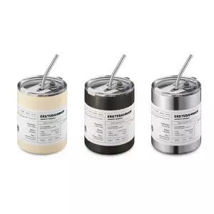 [에스테반호프] 라이제 스텐304 텀블러 350ml 보온보냉 이중진공 물병 빨대 세척솔 포함