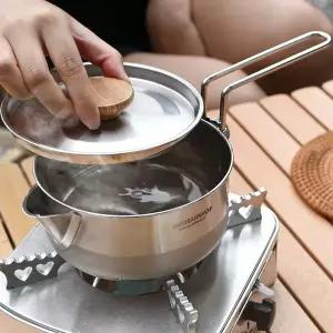 [에스테반호프] 인덕션  스텐304 캠핑 주전자 1200ml 아웃백케틀