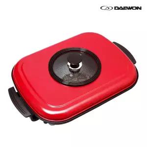 대원 DWP-640D 대형 사각 전기그릴팬 간편세척 뚜껑 / 국산