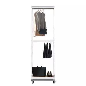 이동식행거 트롤리 스탠드옷걸이 시스템행거 3단2봉 600 x 400 x 1800