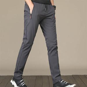 남자 여름용 긴바지 얇은 슬랙스 빅사이즈 스판 허리밴딩 캐주얼 운동복