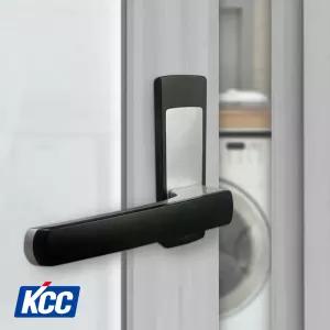 KCC 터닝도어 핸들 문손잡이 블랙 R-구형 130용 다용도실 세탁실 주방
