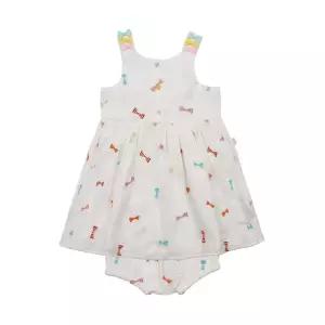 [롯데백화점]스텔라맥카트니 여아 보우 자수 원피스 TU1232 Z1593 101EM (18-36)