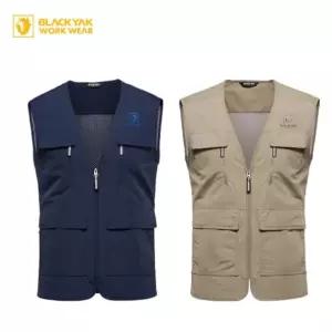 블랙야크 메쉬 조끼 형광 ( 등산 작업 여름 남자 여자 공용 안전 망사 ) 세이프베스트 외