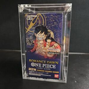 투명 아크릴 원피스 부스터 디스플레이 케이스, 카드 수집기 상자 보호대, 일본 박스 OP-01 02 03/04, 4mm