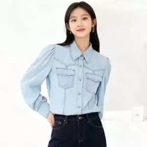 TAGME BLUE LINE 데님 블라우스 3종 택1