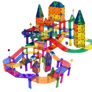 이지드로잉 카트랙 자석블럭 200pcs 유아 어린이 레일 장난감 자석블록