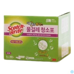 3M 물걸레 청소포 더블액션 개별포장 추천 표준형 60p