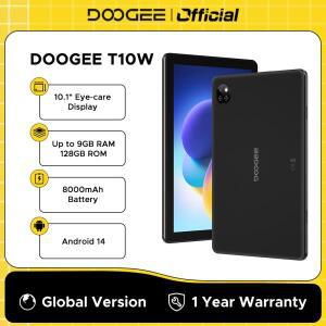 DOOGEE T10W 태블릿 PC, 안드로이드 14, 10.1 인치, TUV 인증 디스플레이, 4GB, 128GB, 쿼드 코어, 듀얼 스