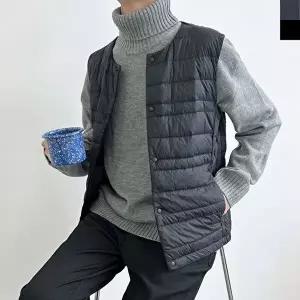 [리빌모아]남자 거위털 구스다운 경량 패딩 조끼DJ-VEP-S2LJW1000