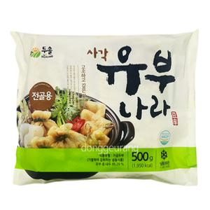 두솔 유부나라 전골용 사각유부 500g