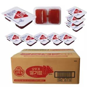 업소용 오뚜기 딸기쨈 (일회용) 96입 딸기잼 대용량 대량 1회용 미니 단체주문 대량구매 캡슐 급식용 디스펜팩