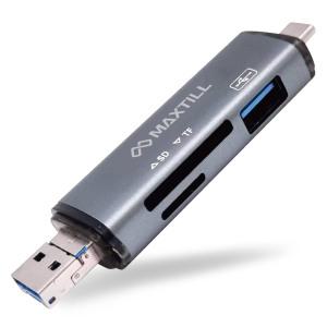 맥스틸 MT-R307 OTG 멀티 카드리더기 USB3.0 C타입 SD카드 1TB 빠른 속도 커넥터 양면인식 카메라 블랙박스