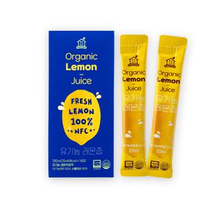 맑은농장 NFC 100% 착즙  유기농 레몬즙 20ml×14포 레몬수 레몬 원액 스틱