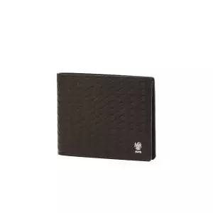 [롯데백화점]닥스 액세서리 [쇼핑백동봉] 브라운 짜임패턴 소가죽 반지갑 DBWA5E861