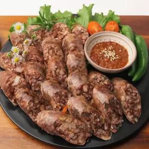 [미트타임] 명가 찰기가득 대찬 토종순대 400g+내장모듬180g