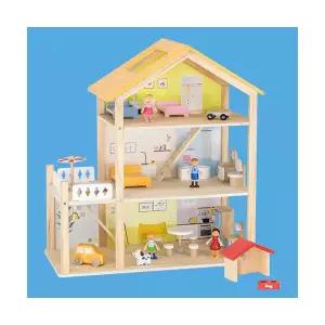 원목 대형 3층 인형의집 돌하우스 소꿉놀이 역할놀이 인지발달 완구