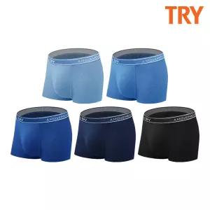 TRY 남자 드로즈 아이스 쿨 메쉬 사각 팬티 남성 드로즈 5종세트(TMD01)