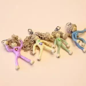 솜씨키트 뽀글머리 걱정인형 만들기 DIY 키트 키링 세트 재료